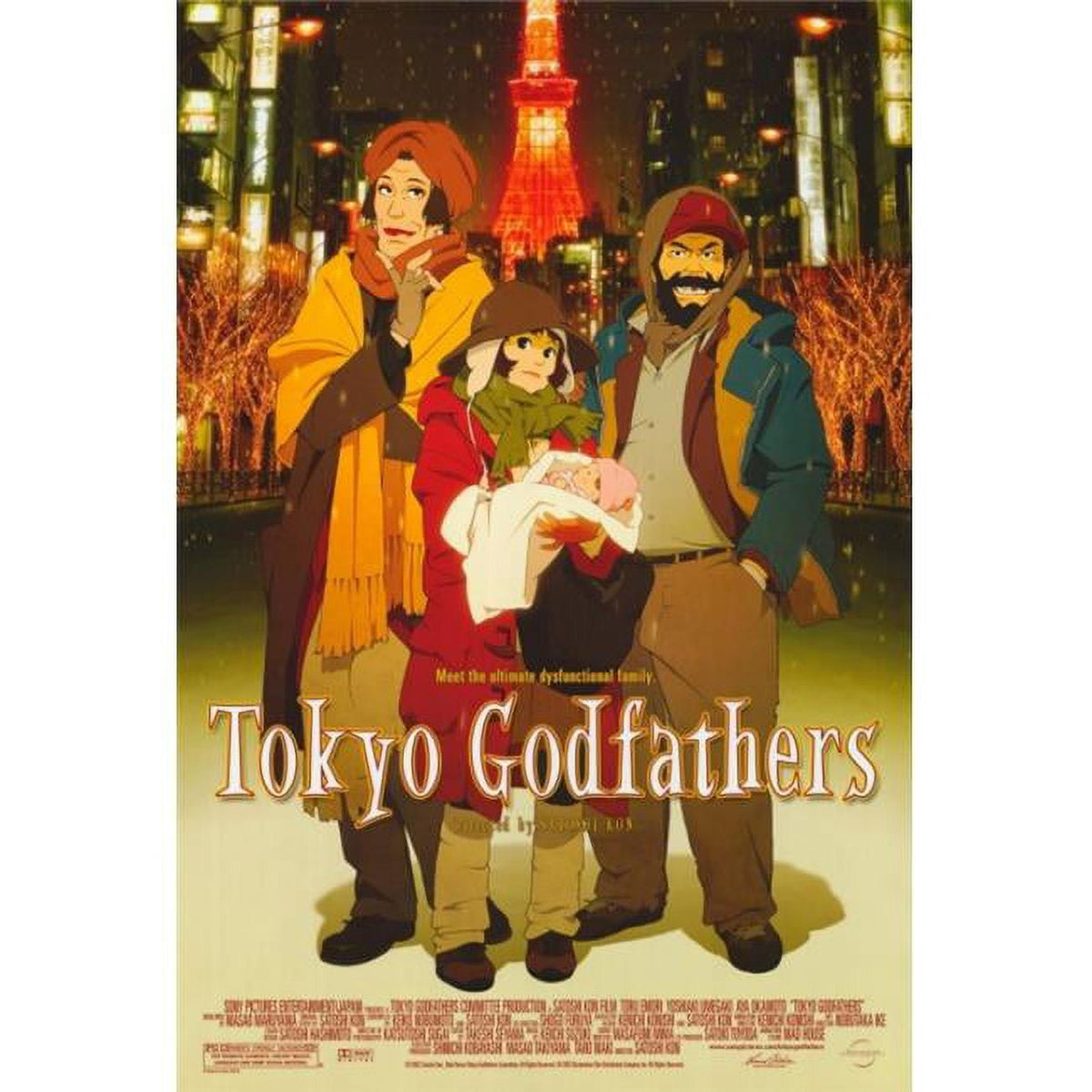 Tokyo Godfathers Movie Poster Print 27x40
