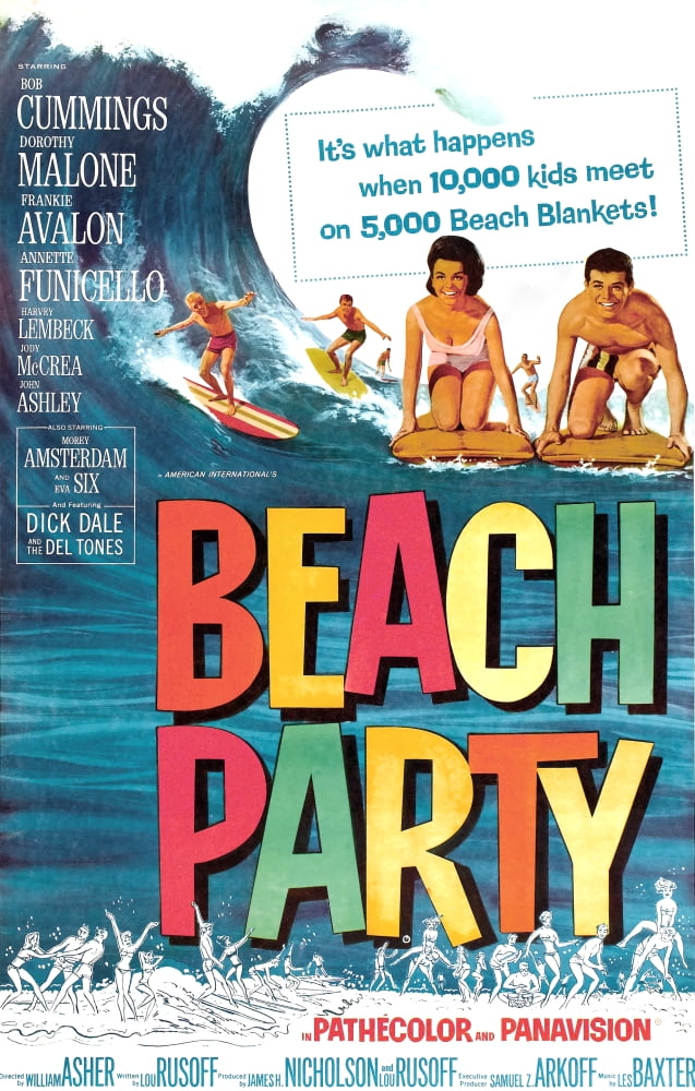 Beach Party Movie Masterprint Poster featuring Annette Funicello and Frankie Avalon