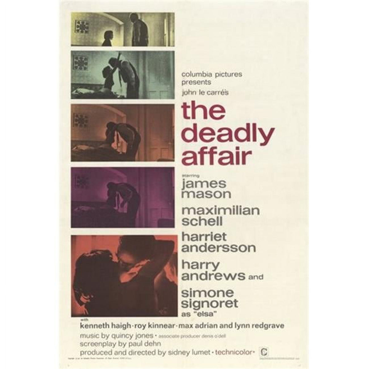 Deadly Affair Movie Poster 11x17 print showcasing suspenseful design.