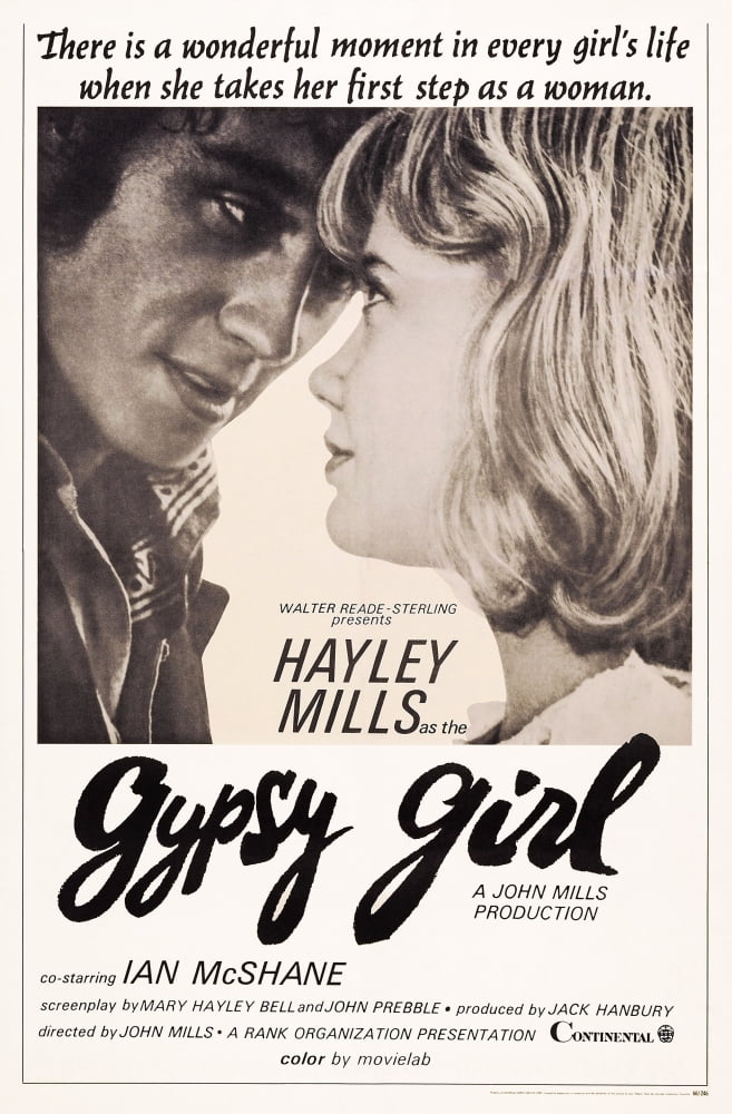 Gypsy Girl Movie Masterprint Poster featuring Ian McShane and Hayley Mills from the 1965 film