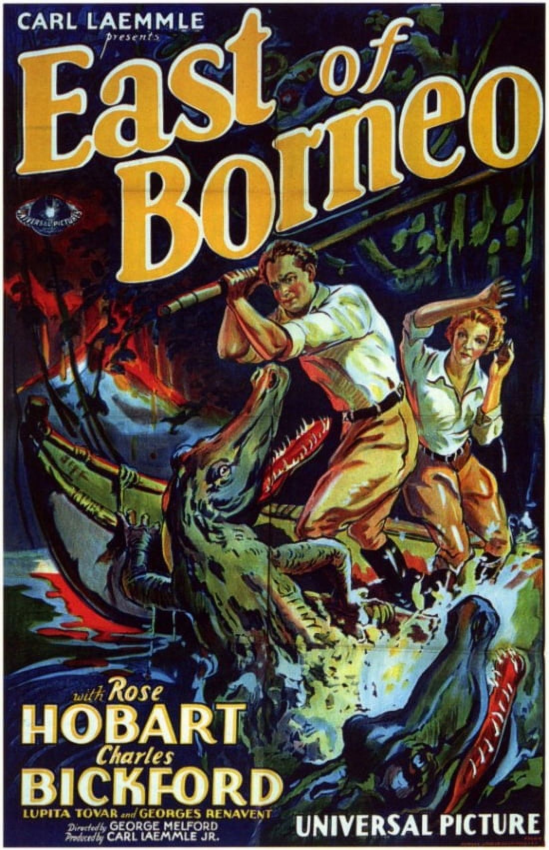 East of Borneo movie poster print (11x17) showcasing classic cinema art.