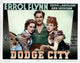 Dodge City Movie Poster Masterprint showcasing classic western cinema.