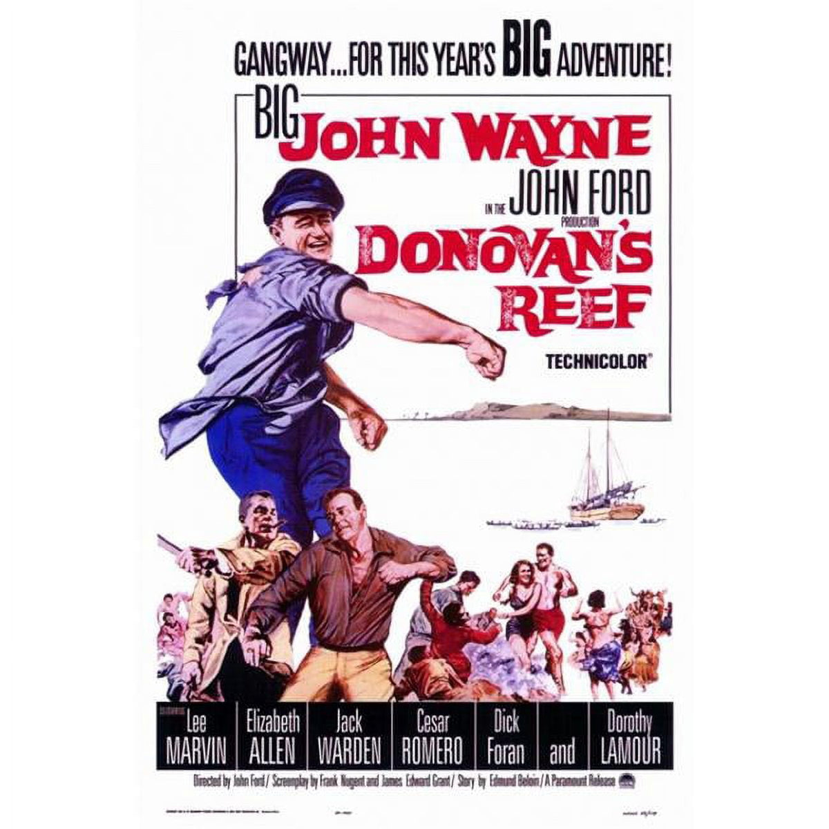 Donovan's Reef Movie Poster Print in 27x40 size.