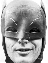 Adam West as Batman photo print, classic superhero artwork.