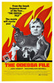 The Odessa File movie poster featuring Jon Voight and Mary Tamm, 1974