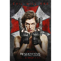 Resident Evil: The Final Chapter movie poster in 27x40 size.