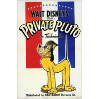 Private Pluto Movie Poster 11x17 Print featuring classic Disney animation.