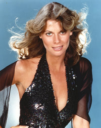 Kathryn Harrold posed in a glamorous sequin dress photo print.