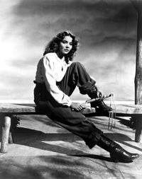 Jennifer Jones Portrait with Whip Photo Print 8x10