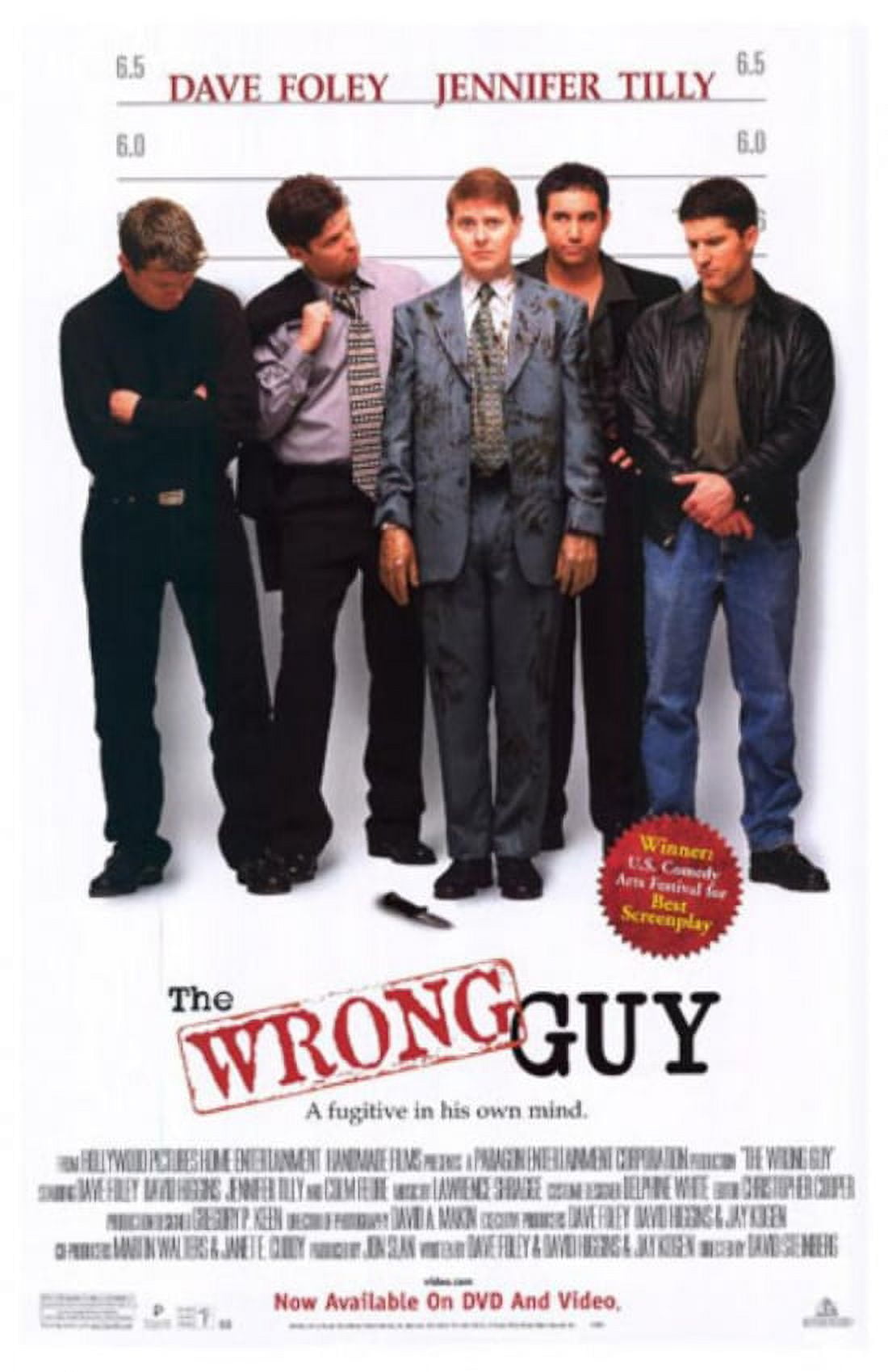 The Wrong Guy movie poster print 27x40 inches, colorful film art.