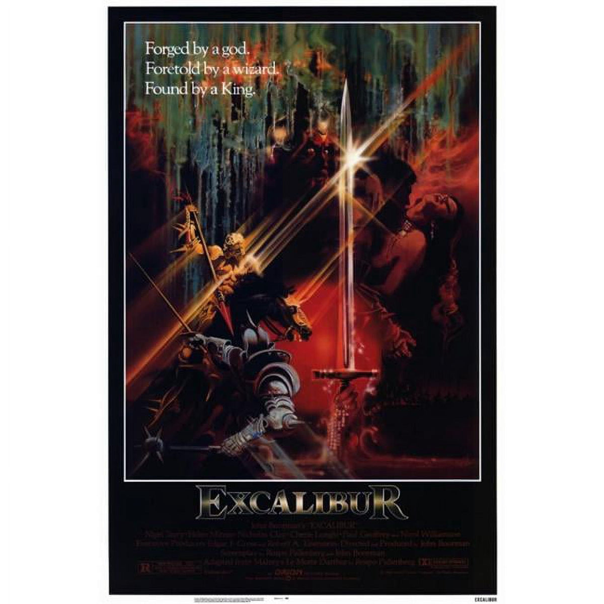 Excalibur Movie Poster Print 27x40 - Classic Film Artwork