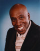 Scatman Crothers portrait in brown stripes polo shirt photo print.