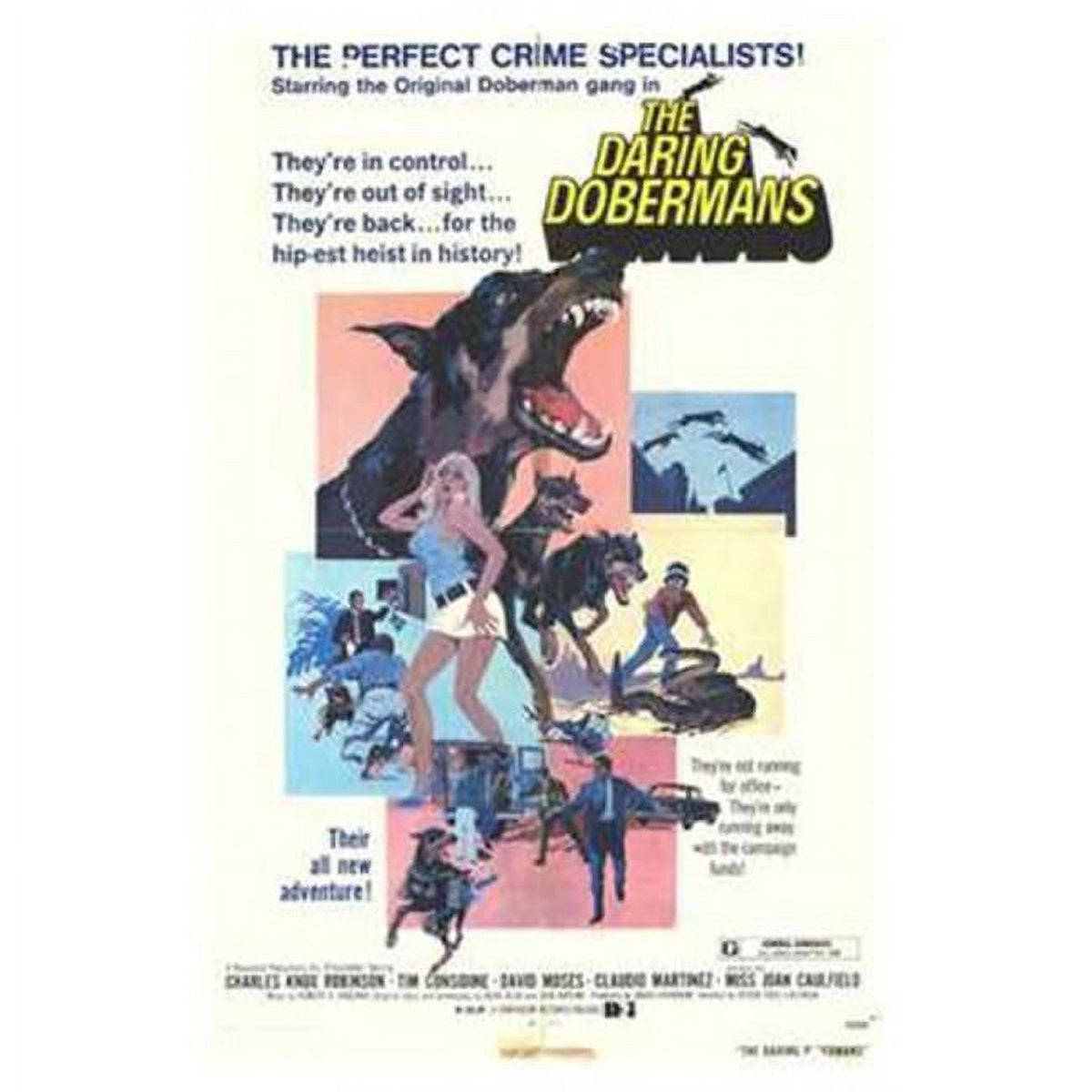 The Daring Dobermans movie poster 11x17 print