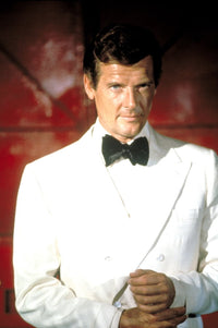 The Man With The Golden Gun photo poster print featuring Roger Moore.
