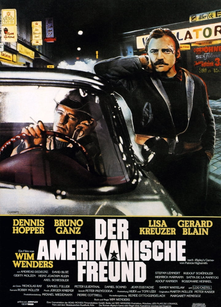 The American Friend movie poster masterprint featuring Dennis Hopper and Bruno Ganz.