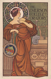 The Emerson College of Oratory Art Print by Alfred Jackson, 1904, available in multiple sizes.