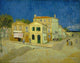 The Yellow House art print by Vincent van Gogh, vibrant colors and unique brushwork.