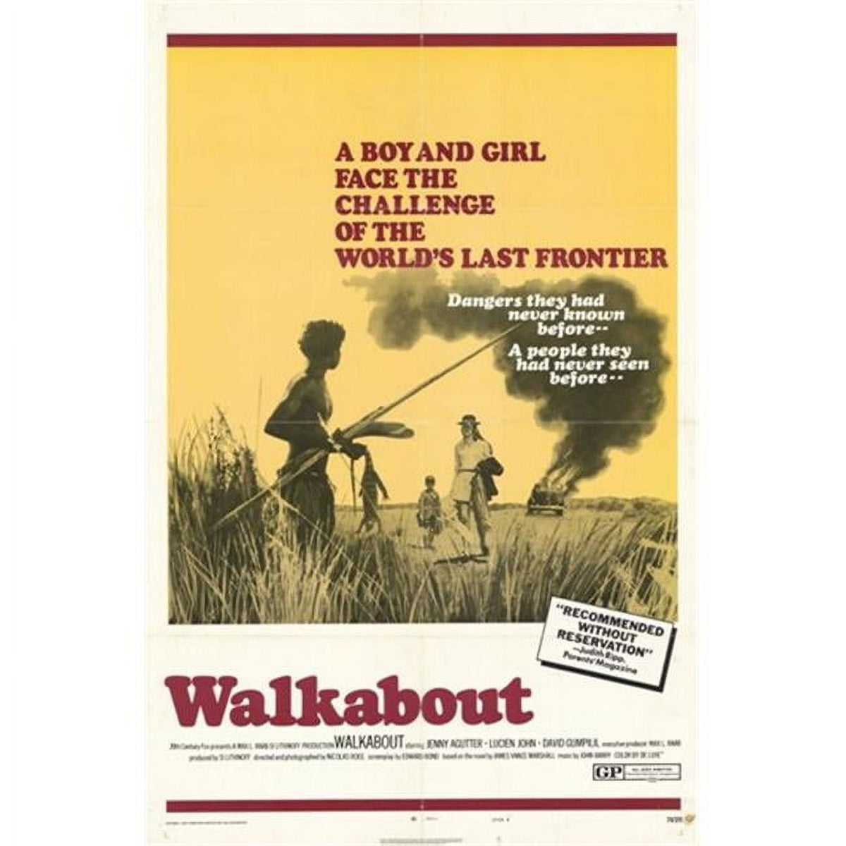 Walkabout Movie Poster 11x17 print featuring iconic film imagery.