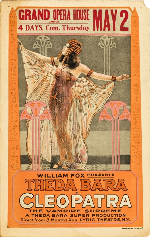 Cleopatra Movie Masterprint Poster featuring Theda Bara, 11x17 size.