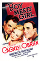 Boy Meets Girl 1938 movie masterprint poster featuring James Cagney, Marie Wilson, and Pat O'Brien