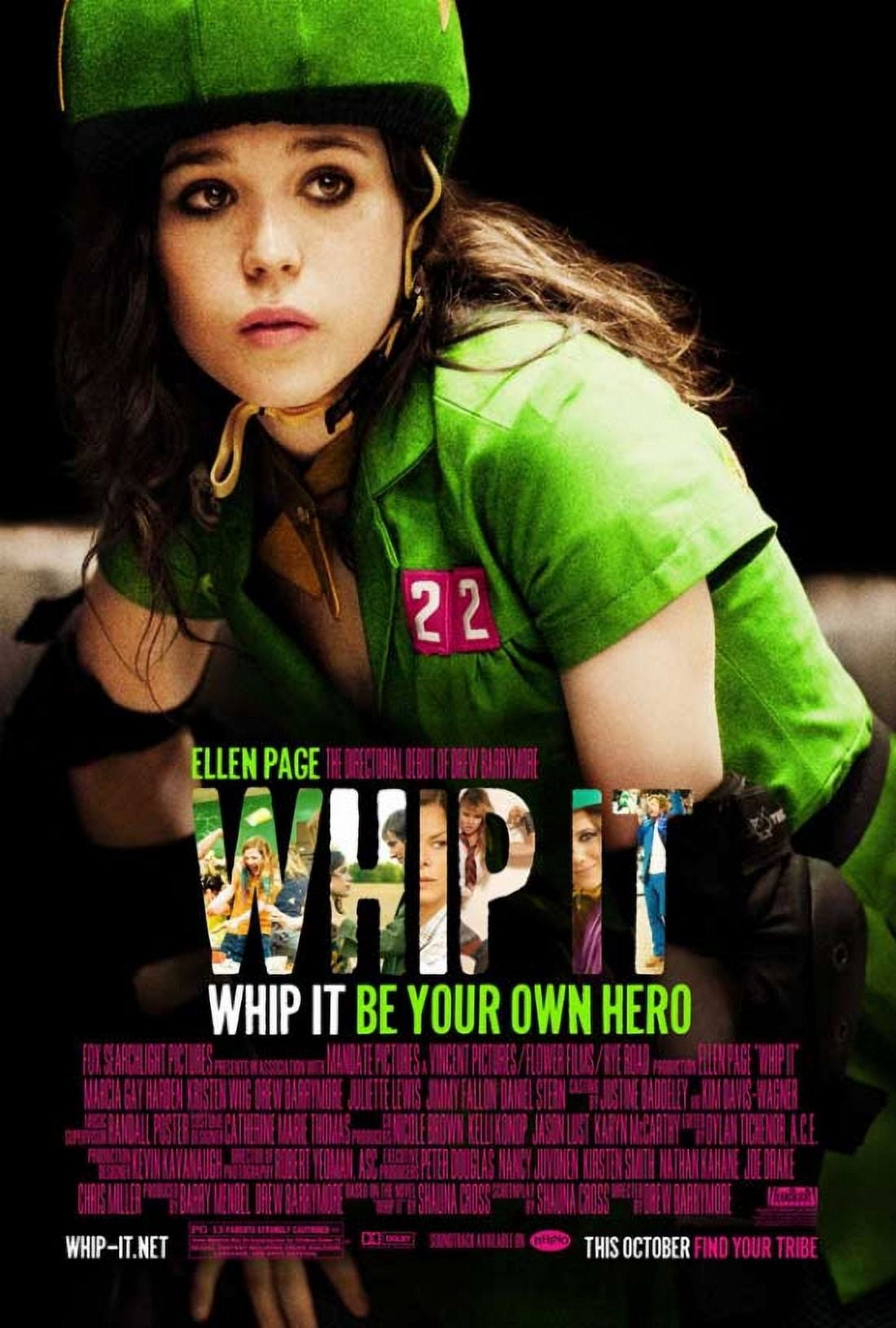 Whip It Movie Poster 11x17 print showcasing roller derby excitement.