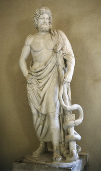 Asclepius Classical Greek Art Sculpture Poster Print from Epidaurus Museum