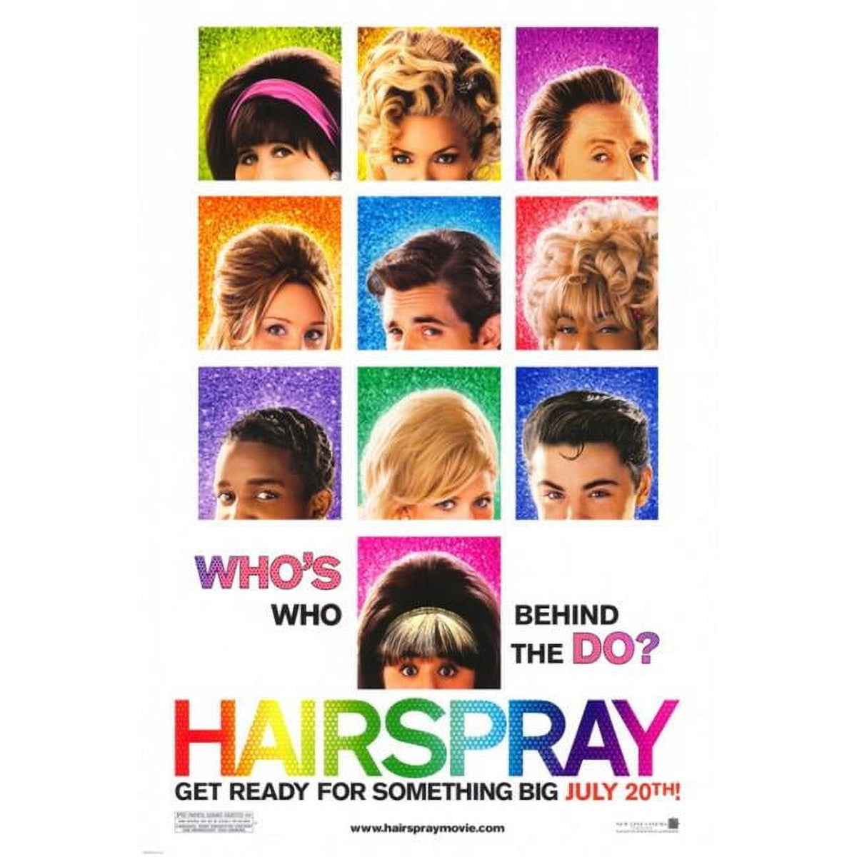 Hairspray Movie Poster Print 27x40 - vibrant and colorful design