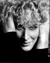 Glenn Close black and white photo print showcasing her iconic expression.