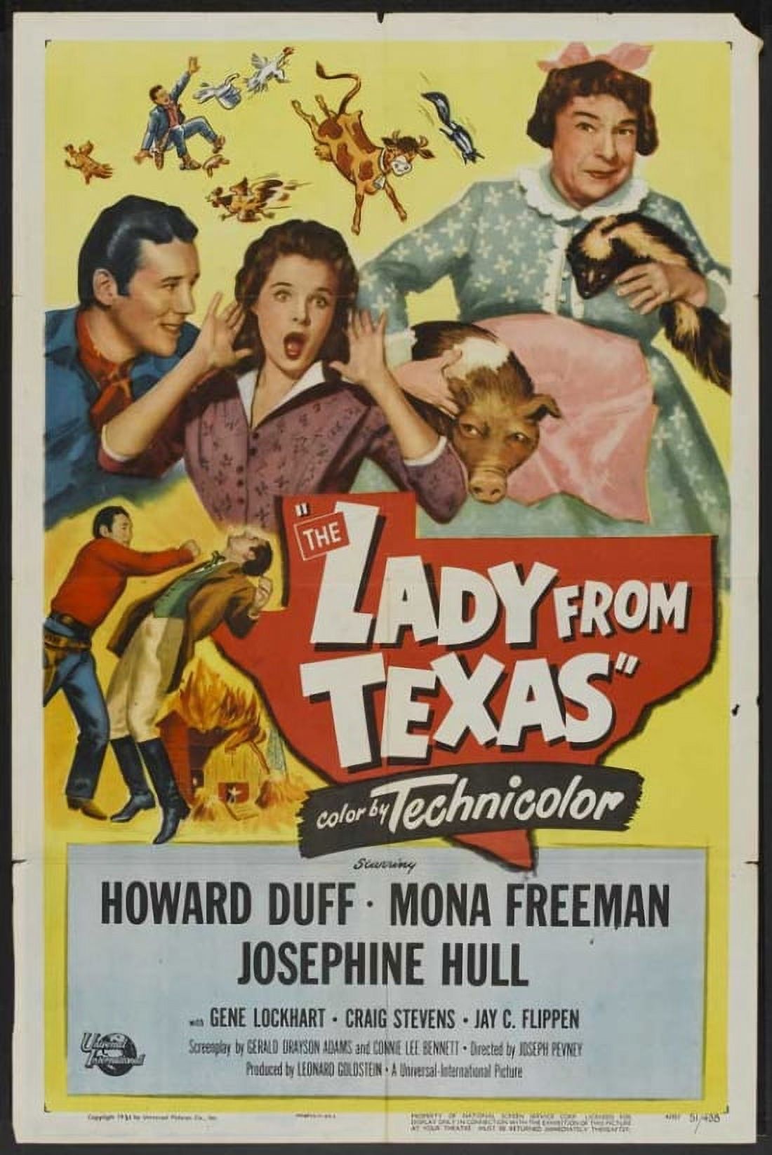 The Lady from Texas movie poster 11x17 print