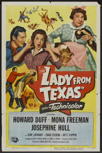 The Lady from Texas movie poster 11x17 print