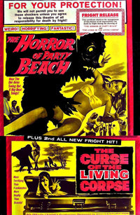 Horror of Party Beach Movie Poster - 11x17 size featuring classic horror film art.