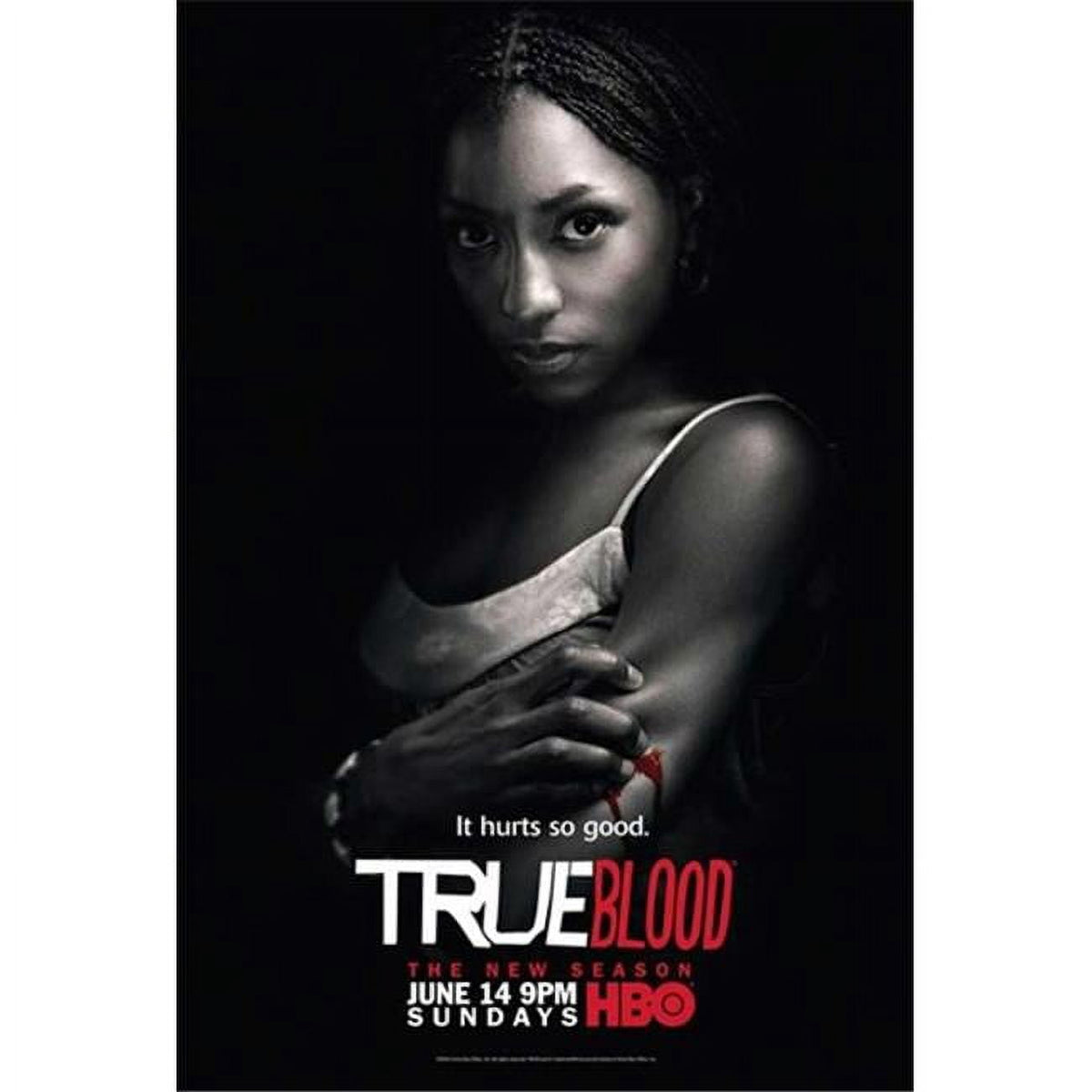 True Blood Season 2 Movie Poster featuring Rutina Wesley as Tara - 11x17