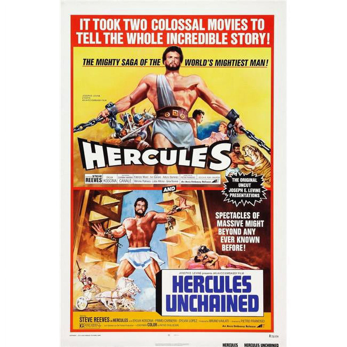Hercules Unchained 1958 Movie Masterprint Poster Print 11x17