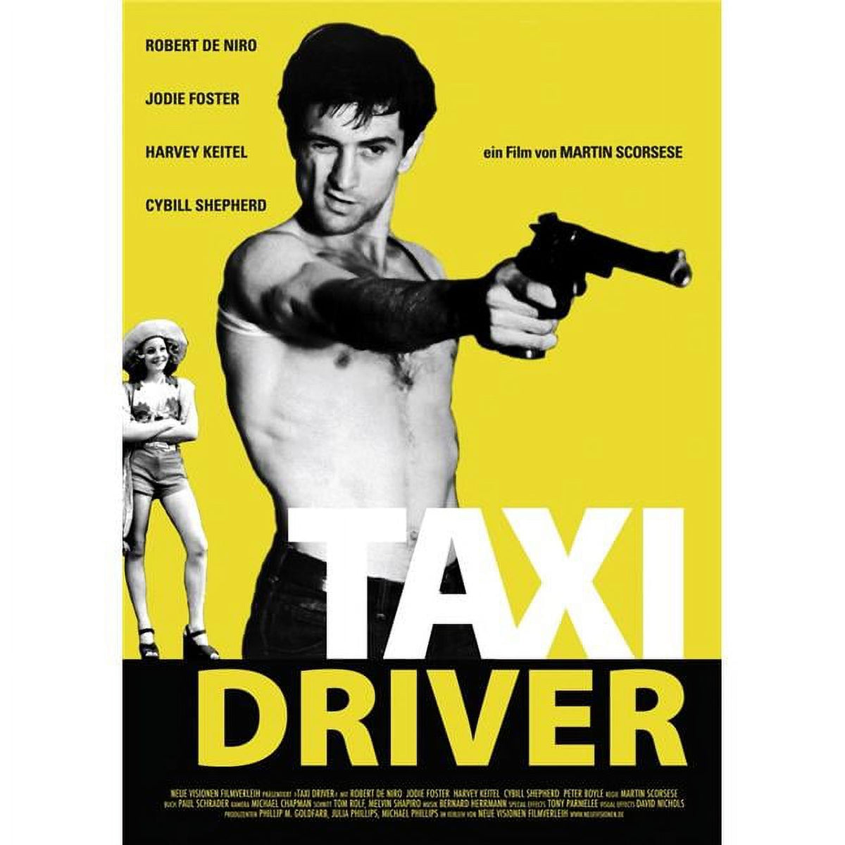 Taxi Driver movie masterprint poster featuring iconic film imagery.