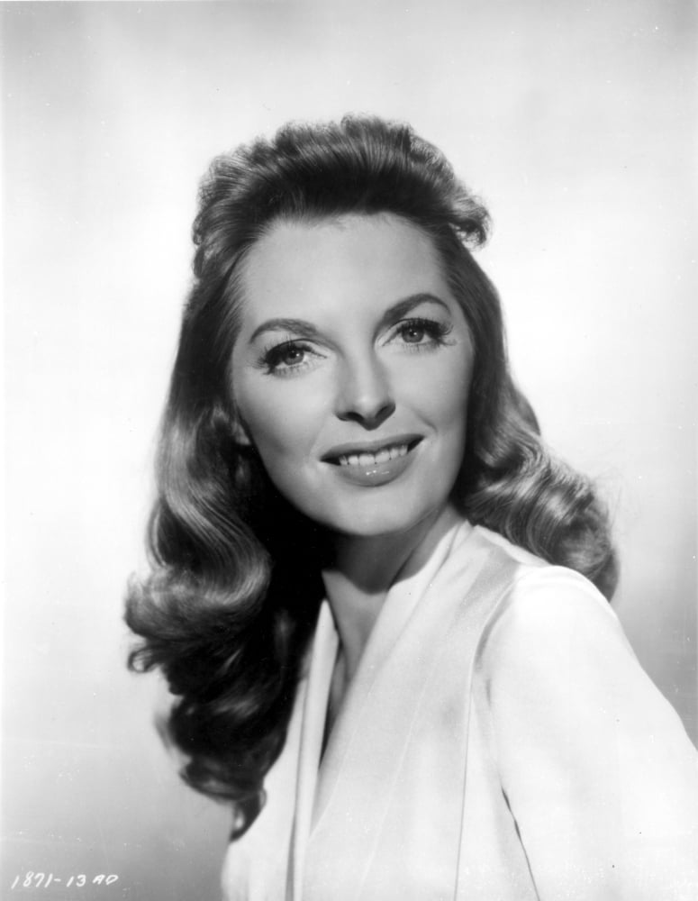 Julie London smiling portrait photo print showcasing classic Hollywood charm.
