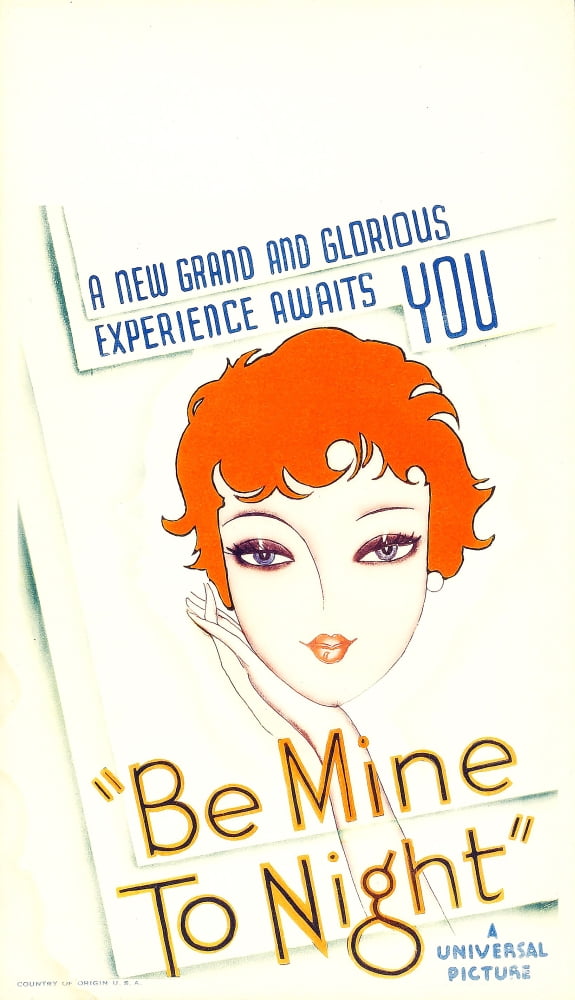 Tell (Aka Be Mine Tonight) movie masterprint poster from 1932 featuring Magda Schneider.