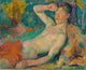 Awakening Faun fine art poster print by Magnus Enckell