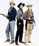 Rio Bravo photo print featuring John Wayne, Dean Martin, and Ricky Nelson from the 1959 film.