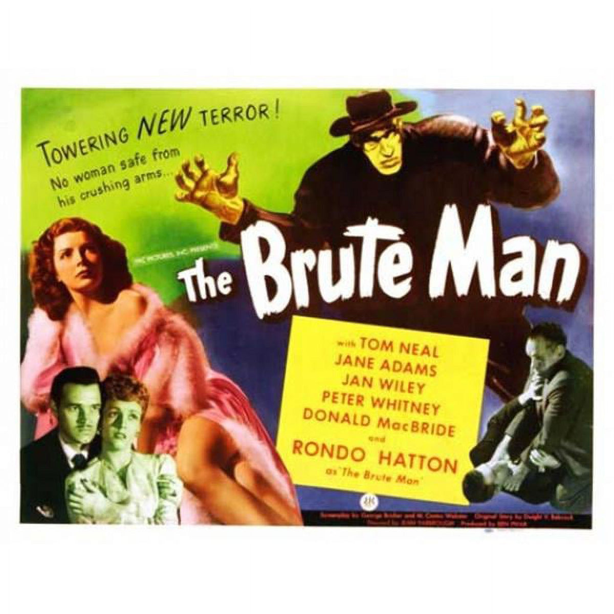 The Brute Man Movie Poster Print 27 x 40 featuring classic film artwork.