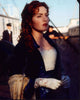 Kate Winslet in blue dress with white gloves Titanic photo print.