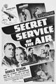 1939 Secret Service of the Air movie masterprint poster featuring Ronald Reagan.