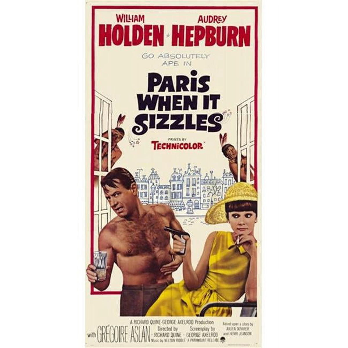 Paris When It Sizzles Movie Poster 11x17 print