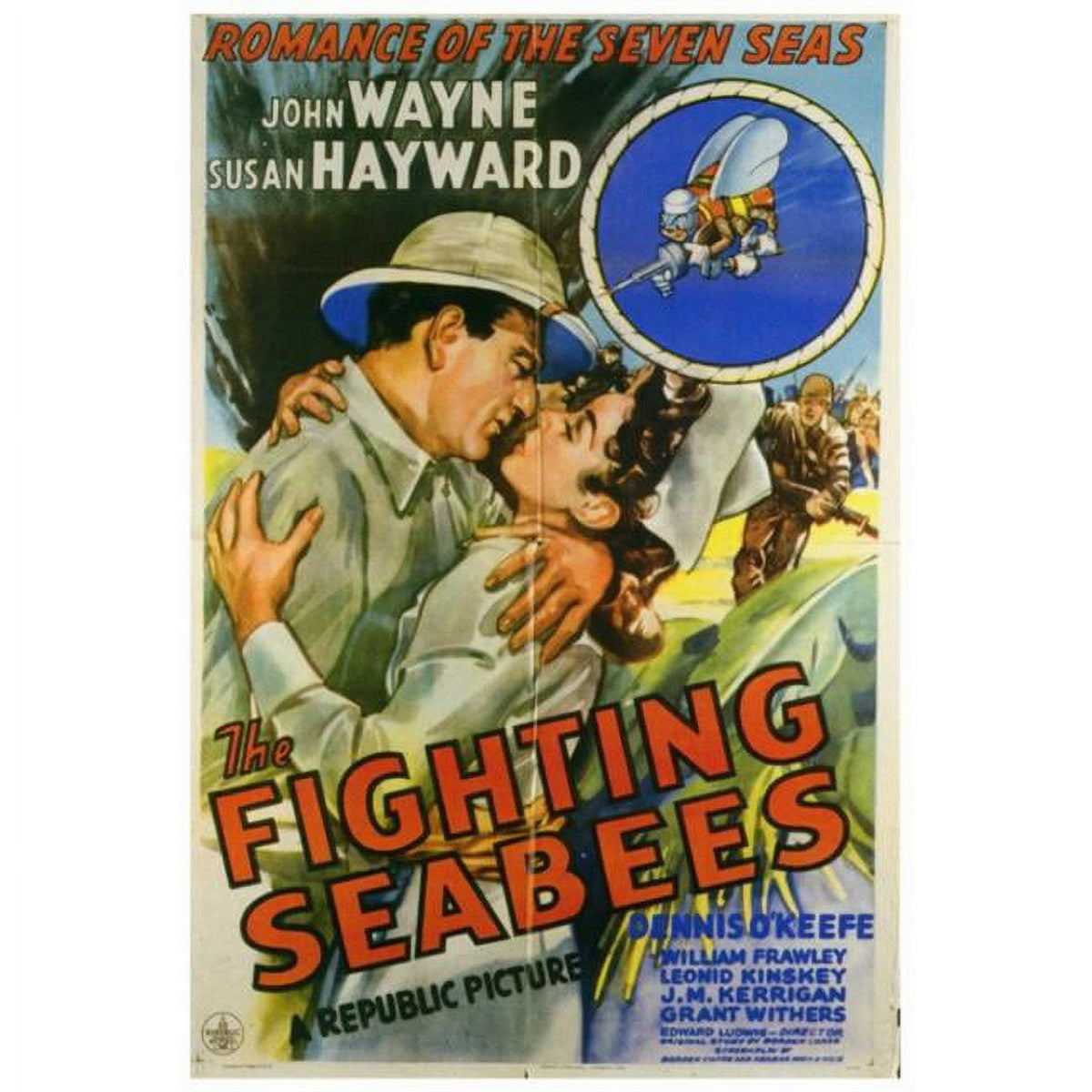 The Fighting Seabees Movie Poster Print - 27x40 size