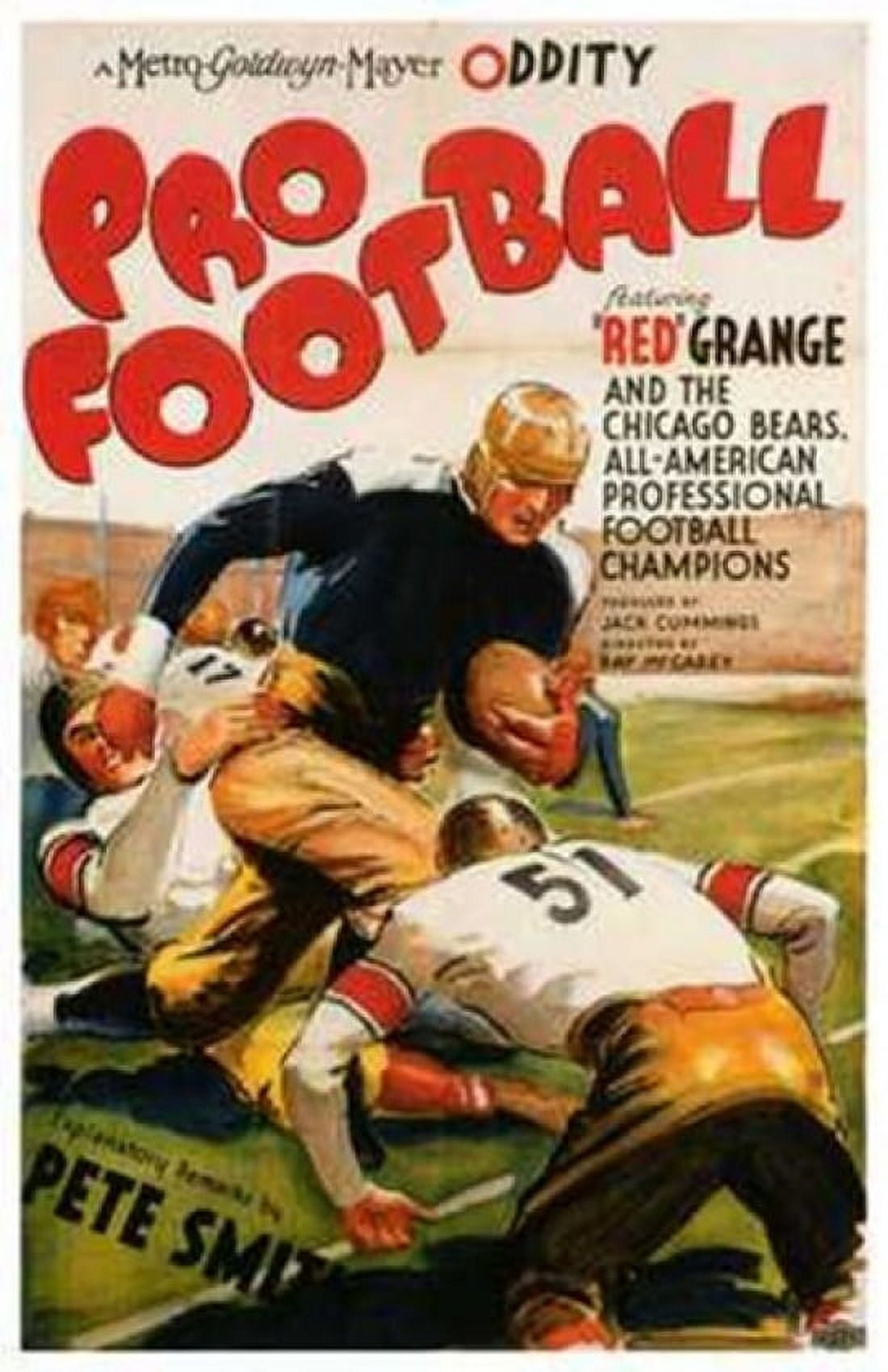 Pro Football Movie Poster 11x17 print for sports fans.