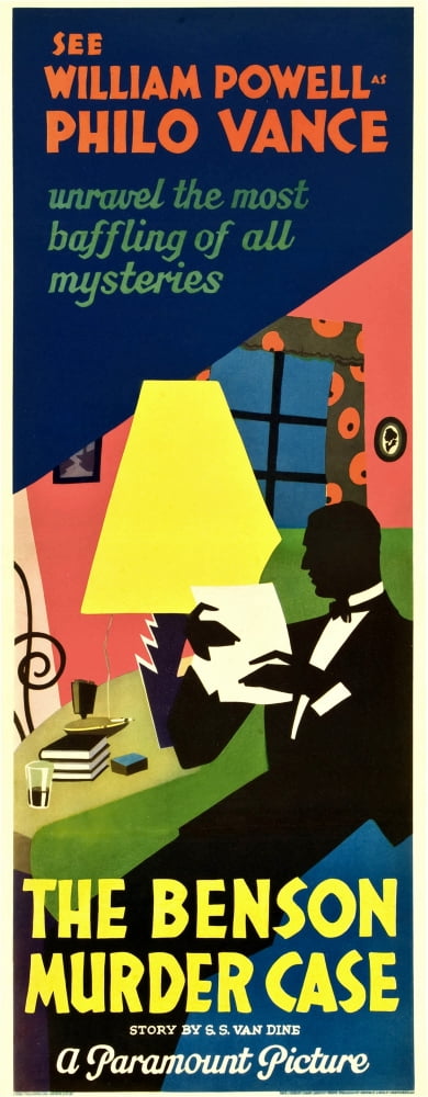 The Benson Murder Case movie poster masterprint featuring William Powell.