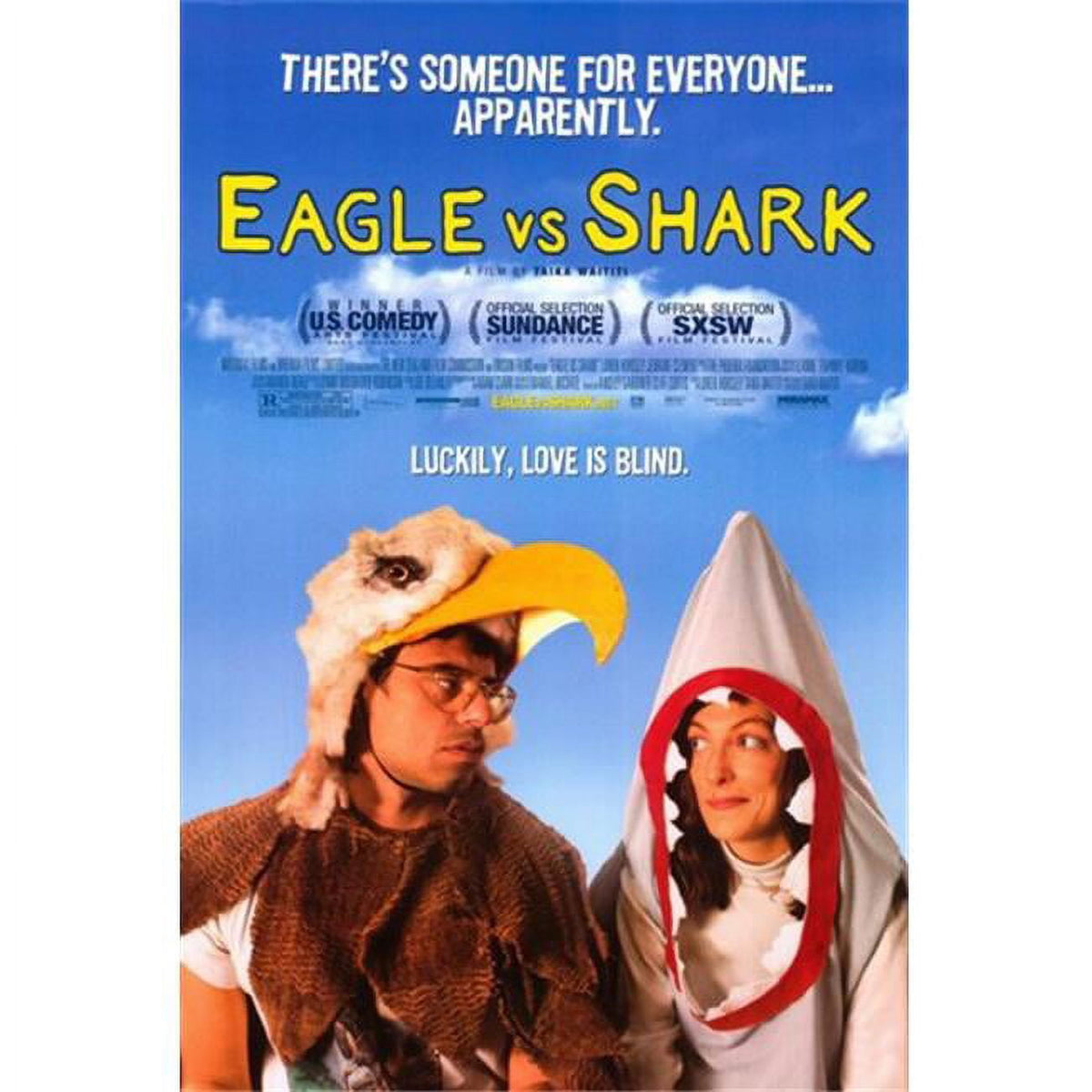 Eagle vs Shark movie poster 11x17 print featuring quirky film art.