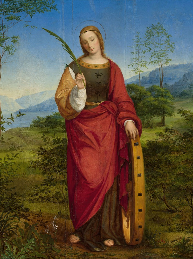 St. Catherine of Alexandria Poster Print by Julie Mihes - 18x24