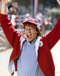 Rick Moranis posed in a black jacket photo print