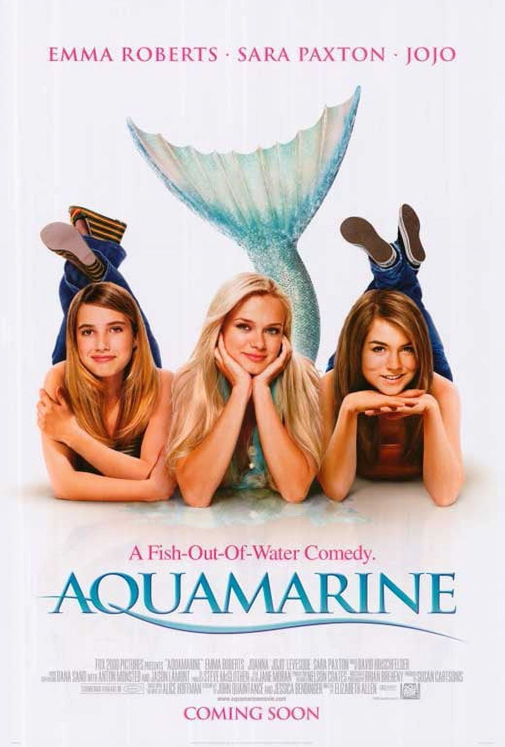 Aquamarine Movie Poster Print 27x40 vibrant film artwork