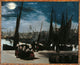 Moonlight Over The Port Of Boulogne Poster Print showcasing a serene night scene
